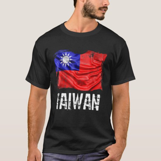 Taiwan Flag Republic Of China Roc Flag T-shirt (Voorkant)
