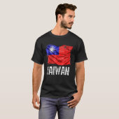 Taiwan Flag Republic Of China Roc Flag T-shirt (Voorkant volledig)