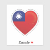 Taiwan Liefde Icon Sticker (Vel)