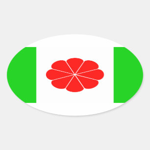 Taiwan onafhankelijkheidsvlag ovale sticker