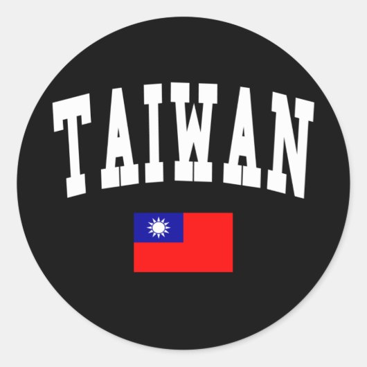 Taiwan stijl ronde sticker (Voorkant)