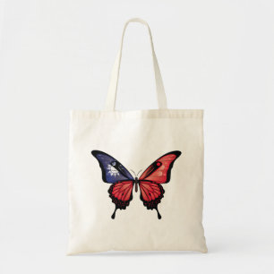 Taiwan Swallowtail Vlinder Vlag Sticker Tote Bag