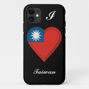 Taiwan Taiwanese vlag: ADD TEXT iPhone 11 Hoesje
