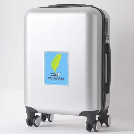 Taiwan Vintage Kaart Sticker (Koffer)