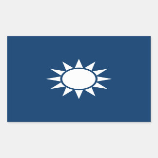 Taiwan Vlag "Klassiek" Rechthoekige Sticker