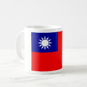 taiwan vlag koffiemok (Voorkant links)