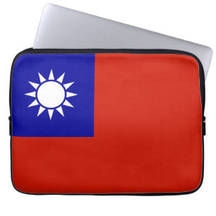 Taiwan vlag laptop sleeve