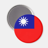Taiwan Vlag Magneet (Voorkant / Achterkant)