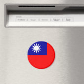 Taiwan Vlag Magneet (Insitu (Vaatwasser))