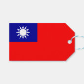 Taiwan Vlag: Republiek China, Chinees Taipei Cadeaulabel (Voorkant (Horizontaal))