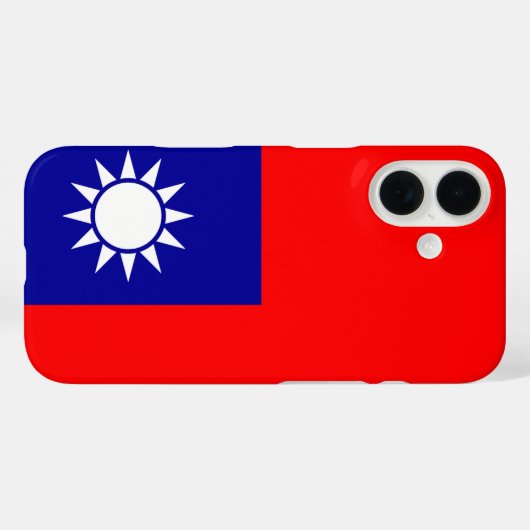 Taiwan Vlag: Republiek China, Chinees Taipei Case-Mate iPhone Case (Achterkant (horizontaal))