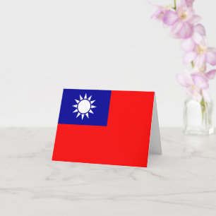 Taiwan Vlag: Republiek China, Chinees Taipei Kaart