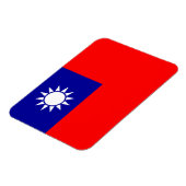 Taiwan Vlag: Republiek China, Chinees Taipei Magneet (Linkerzijde)