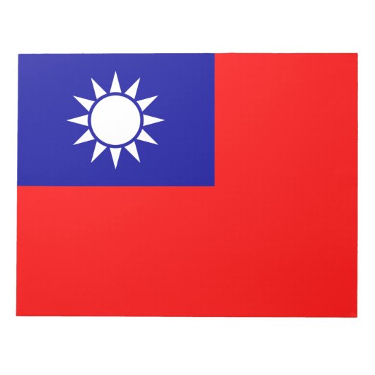 Taiwan Vlag: Republiek China, Chinees Taipei Notitieblok (Voorkant)