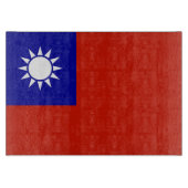 Taiwan vlag snijplank (Voorkant)