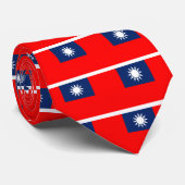 taiwan vlag stropdas (Opgerold)