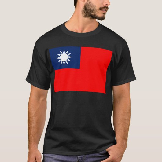 taiwan vlag t-shirt (Voorkant)
