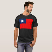 taiwan vlag t-shirt (Voorkant volledig)