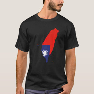 Taiwan-vlag van de Republiek China T-shirt