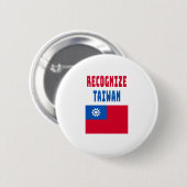 taiwan west taiwan ronde button 5,7 cm (Voorkant /achterkant)