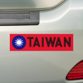Taiwanees Embleem Bumpersticker (Op auto)