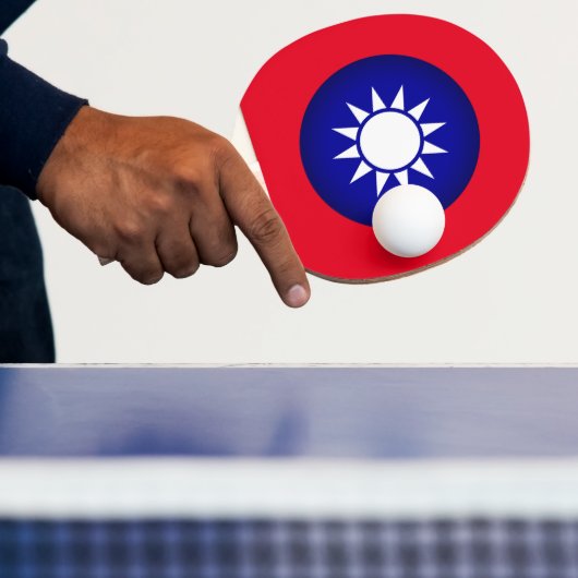 Taiwanees Embleem Tafeltennisbatje (Insitu)