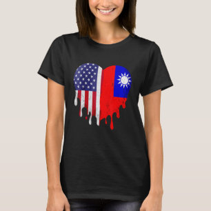 Taiwanese Amerikaanse Patriot Grown Country Smelte T-shirt