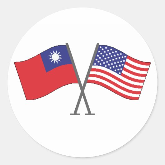 Taiwanese Amerikaanse Sticker (Voorkant)