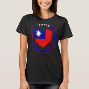 Taiwanese Taiwanese steun voor het vlaggenhoogtepu T-shirt