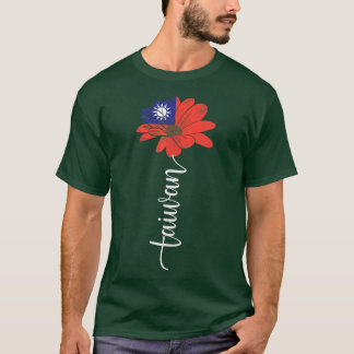 Taiwanese  Taiwanese Taiwanese Vlag Zonnebloem Tai T-shirt