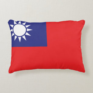 Taiwanese vlag accent kussen