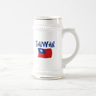 Taiwanese vlag bierpul