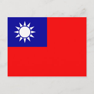 Taiwanese vlag briefkaart