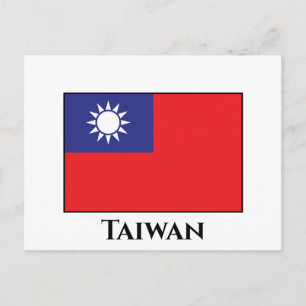 Taiwanese vlag briefkaart