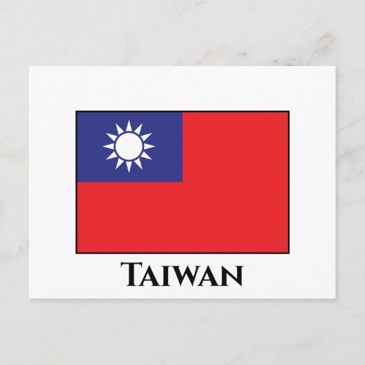Taiwanese vlag briefkaart (Voorkant)