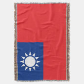 Taiwanese vlag deken (Voorkant Verticaal)