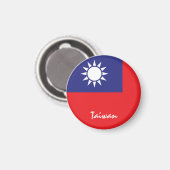 Taiwanese vlag en Azië - sport- en sportfans Magneet (Voorkant / Achterkant)