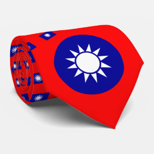 Taiwanese vlag en nationaal embleem, Taiwan Stropdas