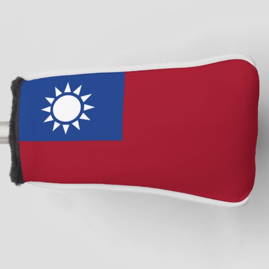 Taiwanese vlag golfheadcover (Voorkant)