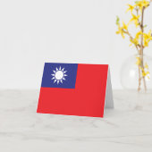 Taiwanese vlag kaart (Gele Bloem)