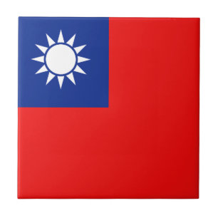 Taiwanese vlag keramische tegel tegeltje