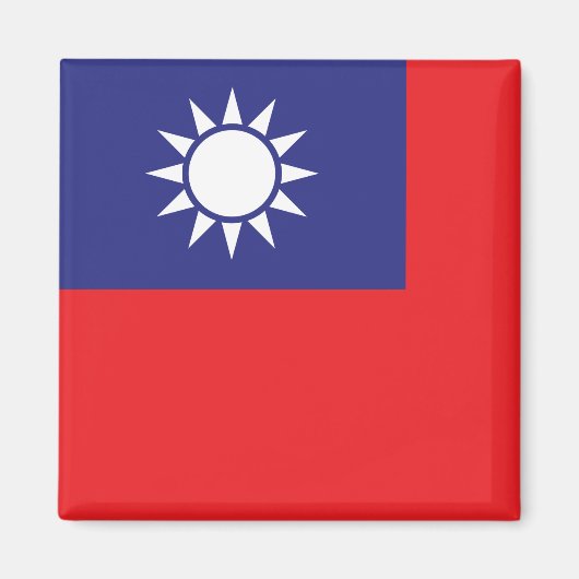 Taiwanese vlag magneet (Voorkant)