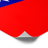 Taiwanese vlag poster (Hoek)