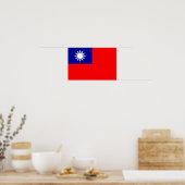 Taiwanese vlag poster (Keuken)