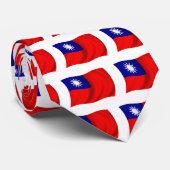 Taiwanese vlag stropdas (Opgerold)
