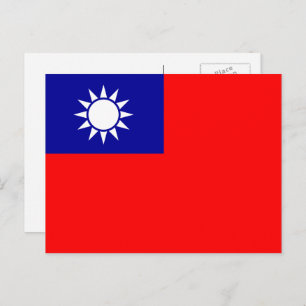 Taiwanese vlag, Vlag van Taiwan Briefkaart