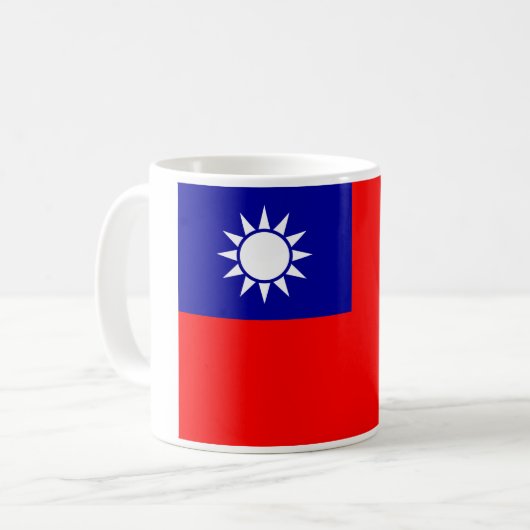 Taiwanse vlag: Republiek China, Chinees Taipei Koffiemok (Voorkant links)