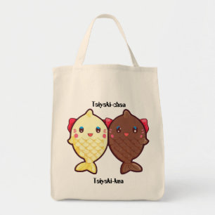 Taiyaki Leuke Vis Japans Zoet Ijs Crème Dessert Tote Bag