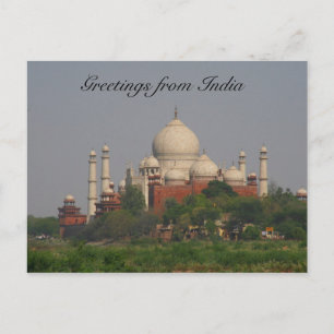 taj mahal afstand briefkaart