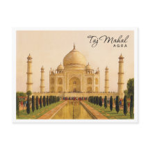 Taj Mahal Agra India Aquarel Reis